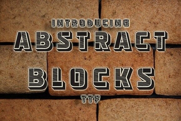 Abstract Blocks: A 3D Typeface That Elevates Your Design Projects