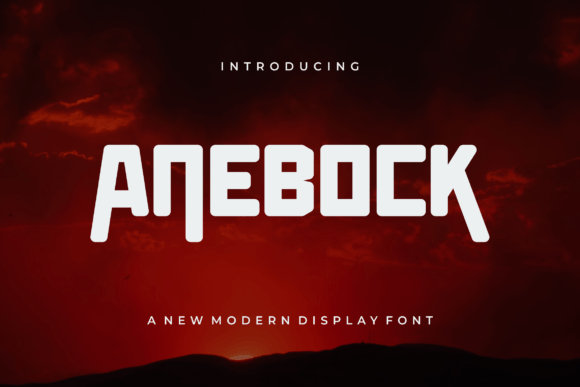 Anebock Font for Creative Crafters and Product Makers