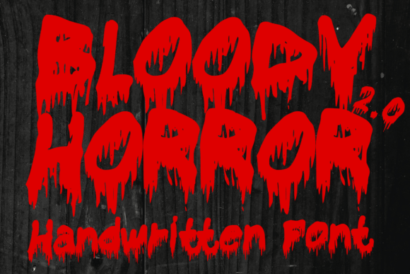 Bloody Horror 2.0: A Handwritten Font for Crafters and Designers