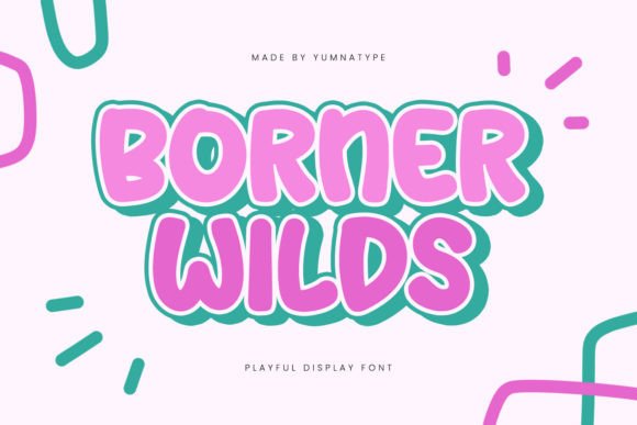 Borner Wilds: A Bold Display Font for Crafters and Product Creators
