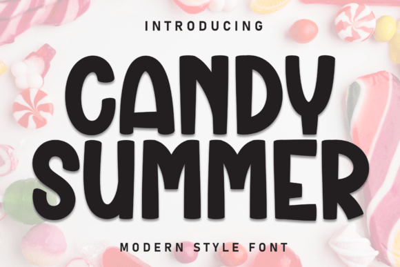 Candy Summer: A Playful Display Font for Editorial Design