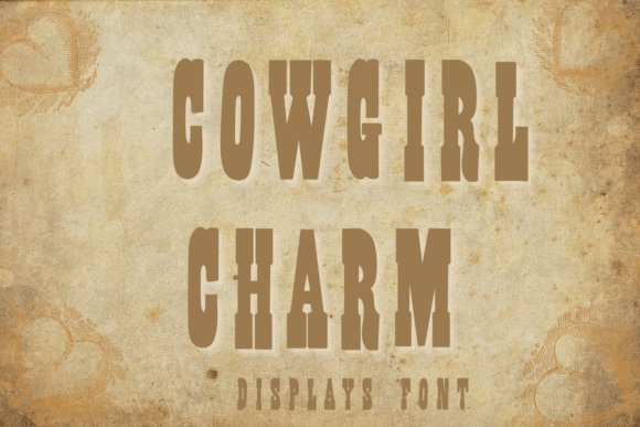 Cowgirl Charm: A Western Display Font for Creative Makers