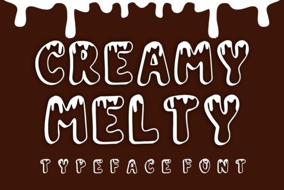 Creamy Melty: A Winter-Worthy Display Font for Digital Design
