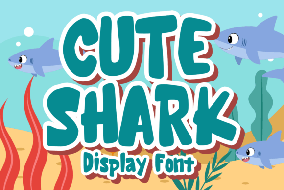 Cute Shark: A Playful Display Font for Creative Crafters