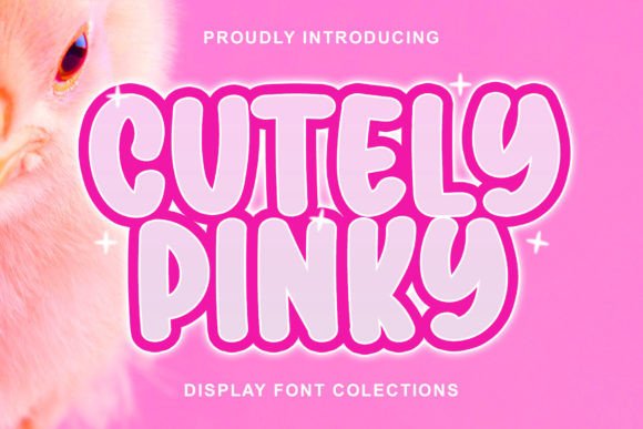 Cutely Pinky: A Bold Display Font for Creative Product Design
