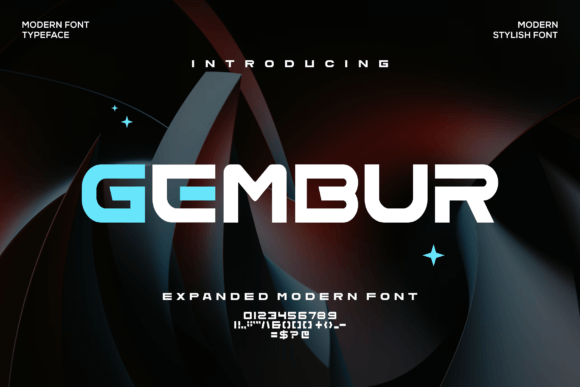 Gembur: A Bold Display Font for Modern Web Design