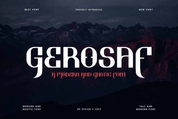 Gerosaf: A Bold Typeface for Modern Branding