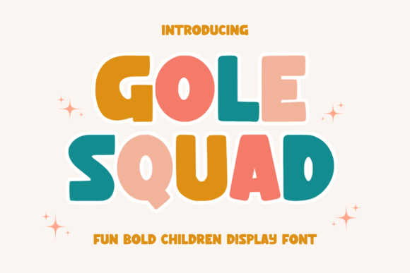 Gole Squad: A Bold Display Font for Creative Branding Projects