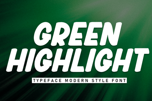 Green Highlight: A Bold Font for Impactful Campaigns