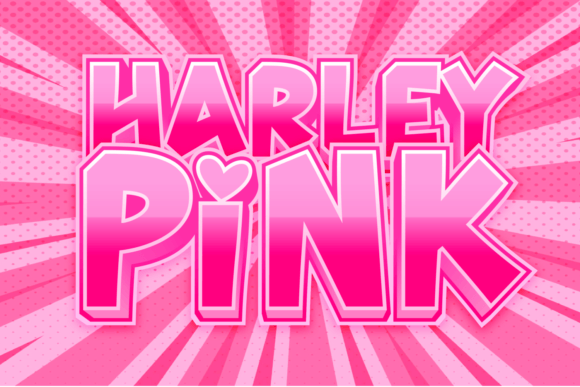 Harley Pink: A Playful Display Font for Editorial Design