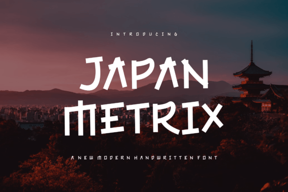 Japan Metrix: A Modern Display Font for Editorial Design and Branding