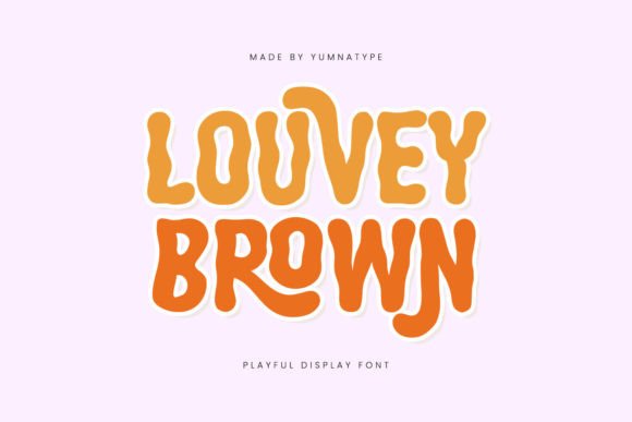 Louvey Brown: A Bold Display Font for Digital Branding and Web Design
