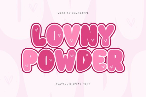 Lovny Powder: A Display Font for Editorial Design and Creative Branding