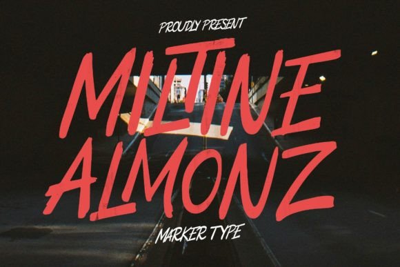 Miltine Almonz: A Playful Display Font for Creative Branding