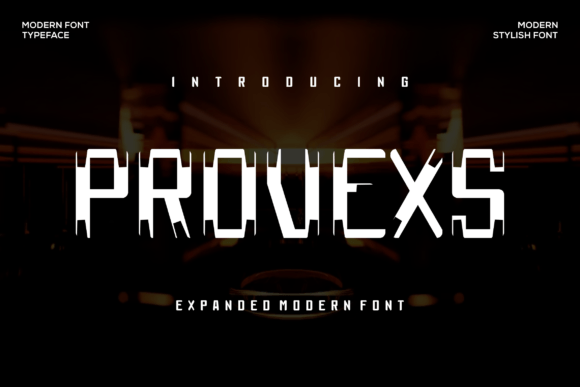 Provexs: A Bold Display Font for Modern Branding