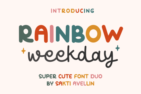 Rainbow Weekday Duo: A Font That Elevates Your Brand