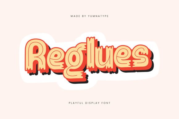 Reglues: A Playful Display Font for Editorial Design