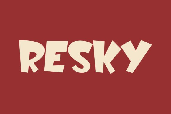 Resky: A Modern Typeface for Editorial Design and Branding