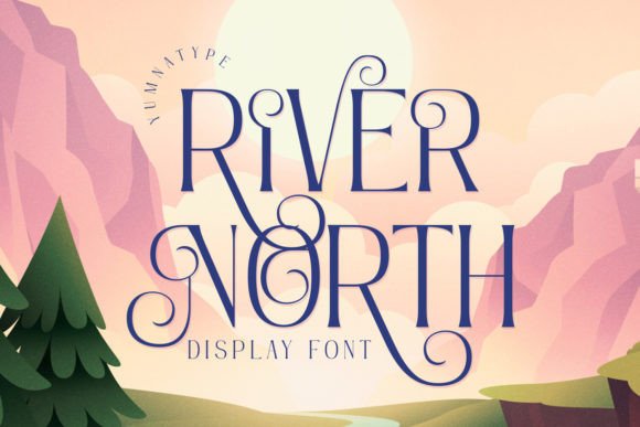 River North: A Modern Display Font for Stylish Design