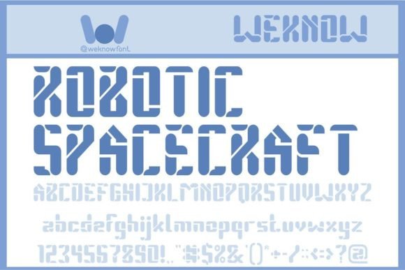 Robotic Spacecraft: A Futuristic Display Font for Editorial Design