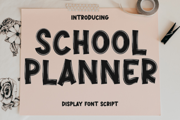 School Planner: A Friendly Font for Branding and Design