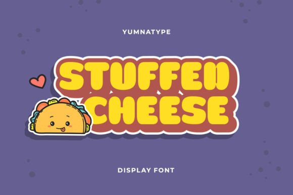 Stuffed Cheese: A Playful Display Font for Branding and Design