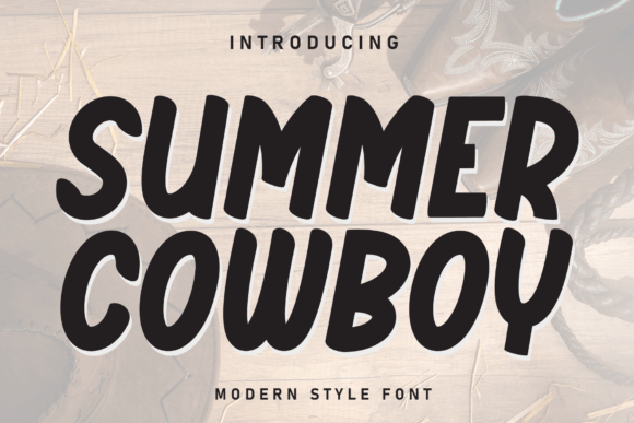 Summer Cowboy: A Bold Display Font for Campaign Creativity