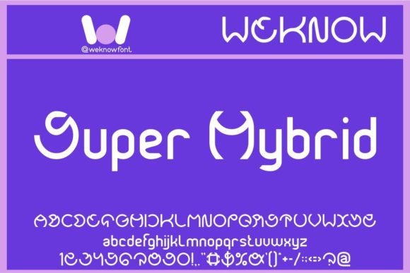 Super Hybrid: A Futuristic Font for Modern Branding
