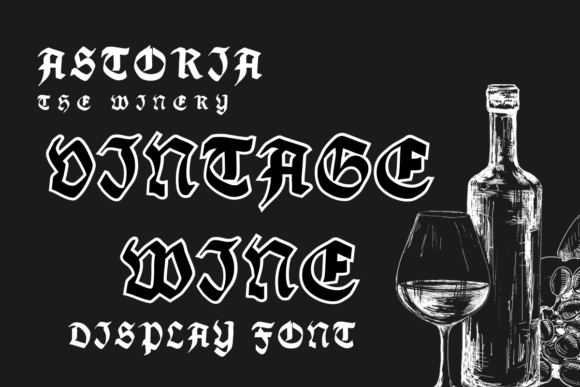 Vintage Wine: A Timeless Display Font for Digital Marketers