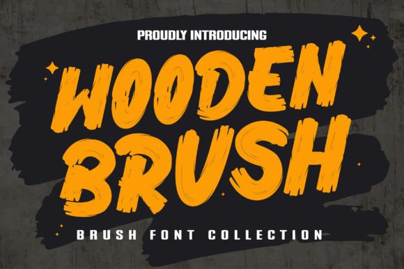 Wooden Brush: A Bold Font for Urban Branding